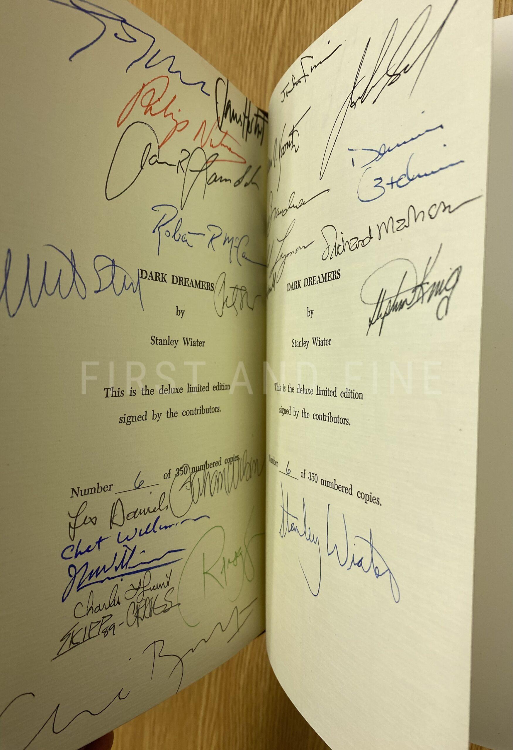 King, Stephen et al. (1990) 'Dark Dreamers', US signed limited edition with low limitation number - Image 3