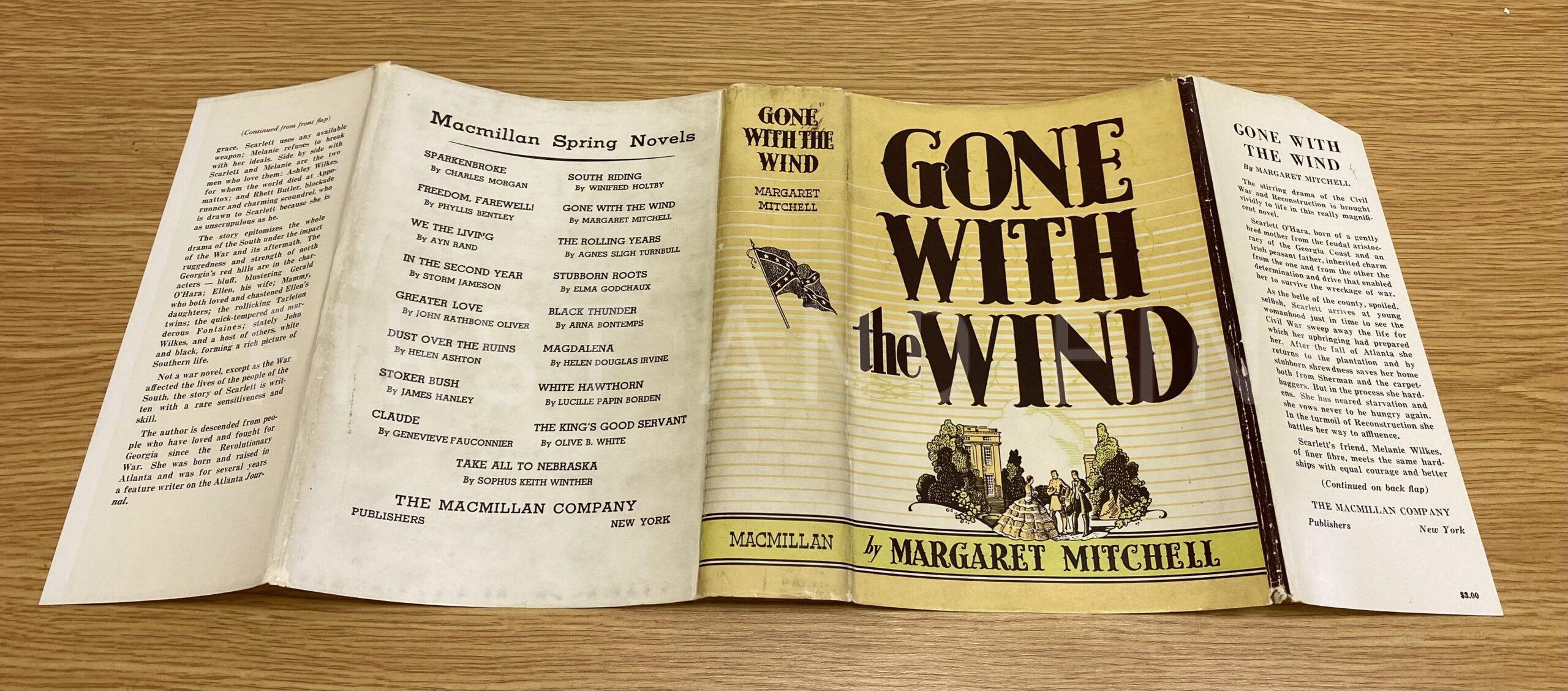 Mitchell, Margaret (1936) 'Gone with the Wind', US signed and inscribed first edition in beautiful first state dust jacket - Image 4