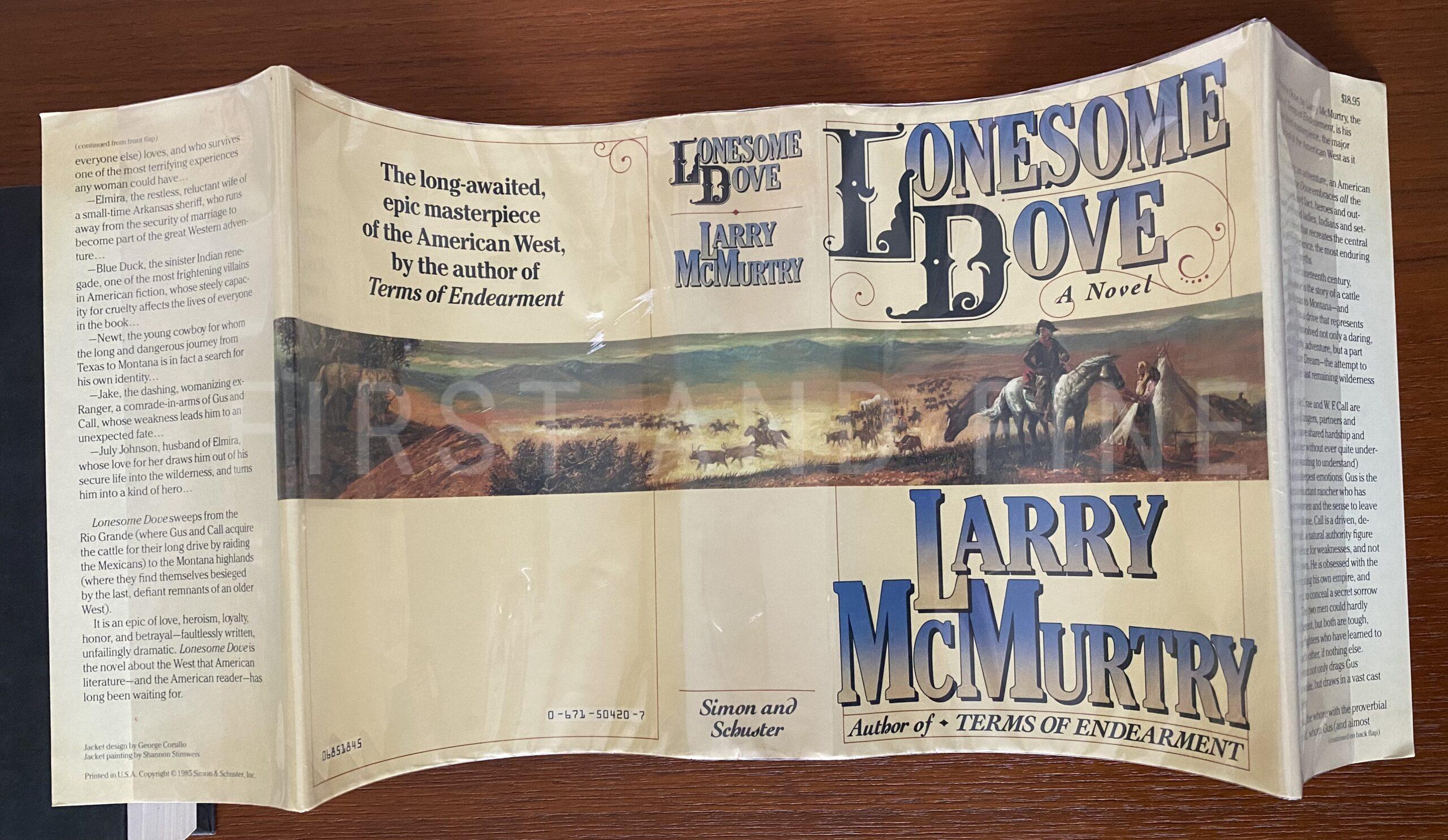 McMurtry, Larry (1985) 'Lonesome Dove', US signed and beautifully inscribed first edition - Image 9