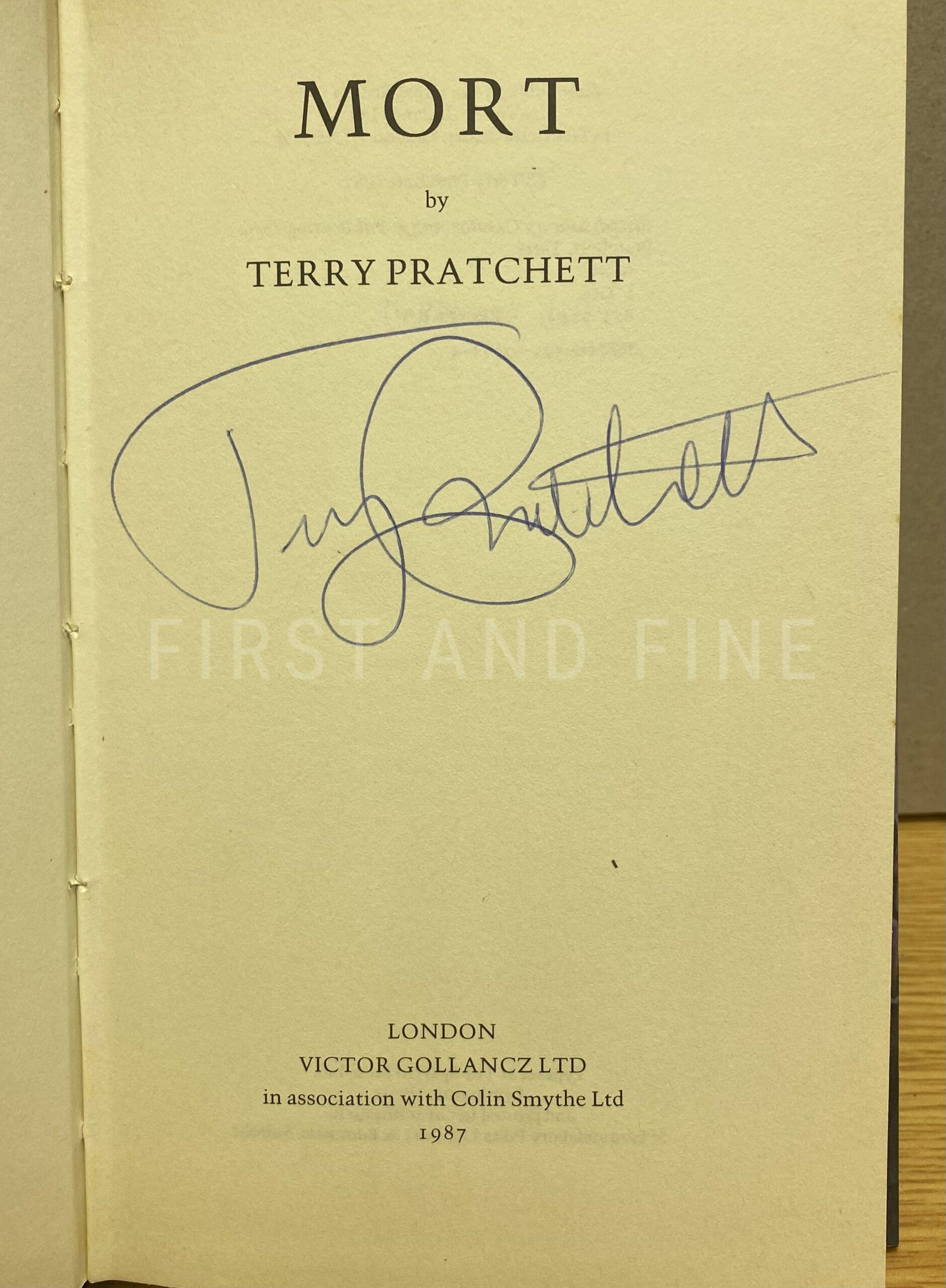 Pratchett, Terry (1987) 'Mort', UK signed first edition - Image 2