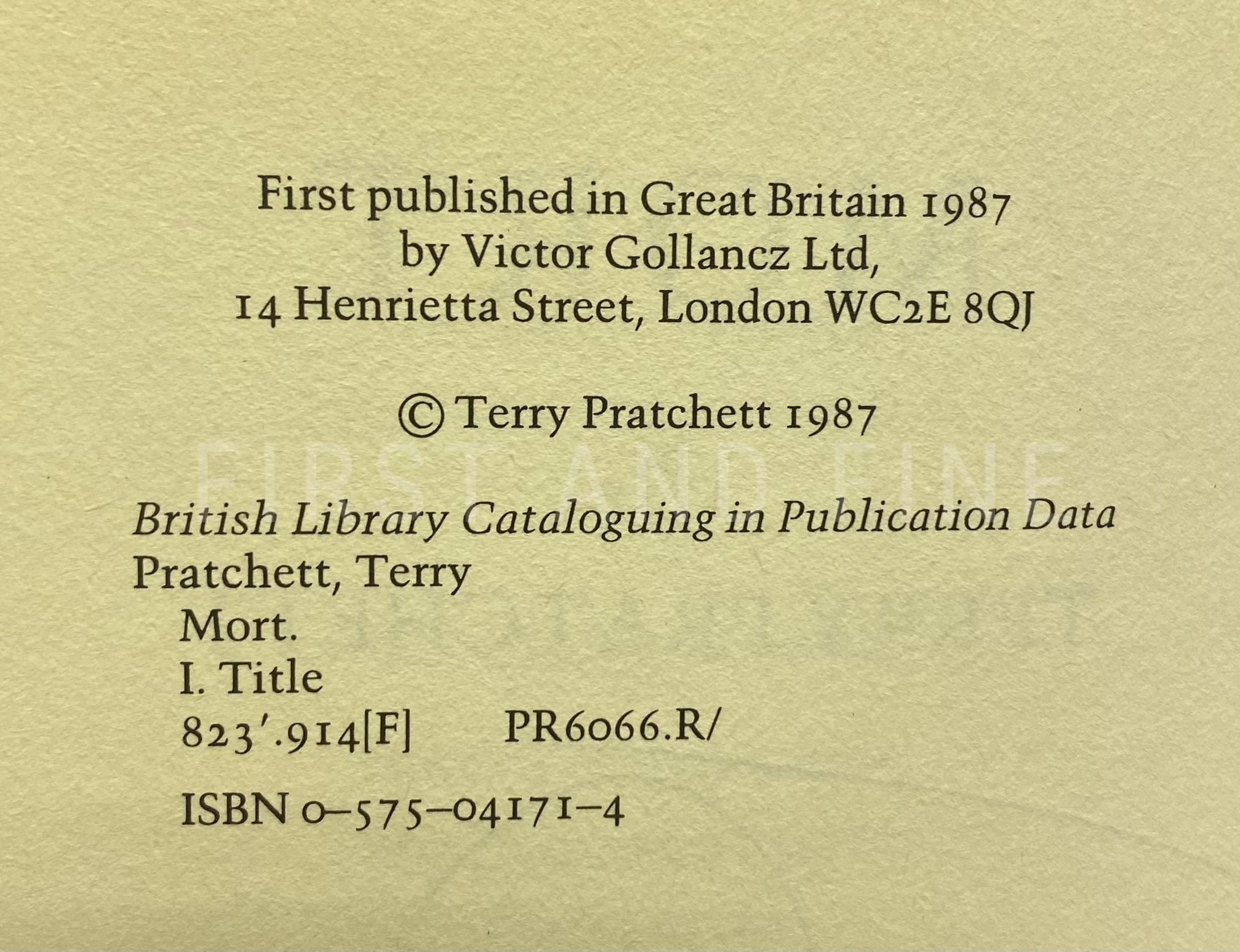 Pratchett, Terry (1987) 'Mort', UK signed first edition - Image 3