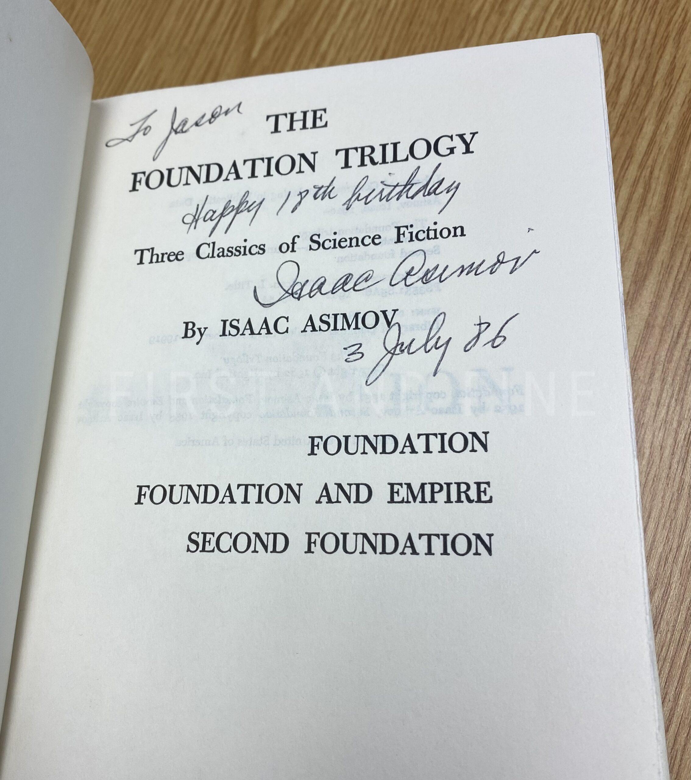 Asimov, Isaac (1982) 'The Foundation Trilogy', US first anthology edition - Image 2