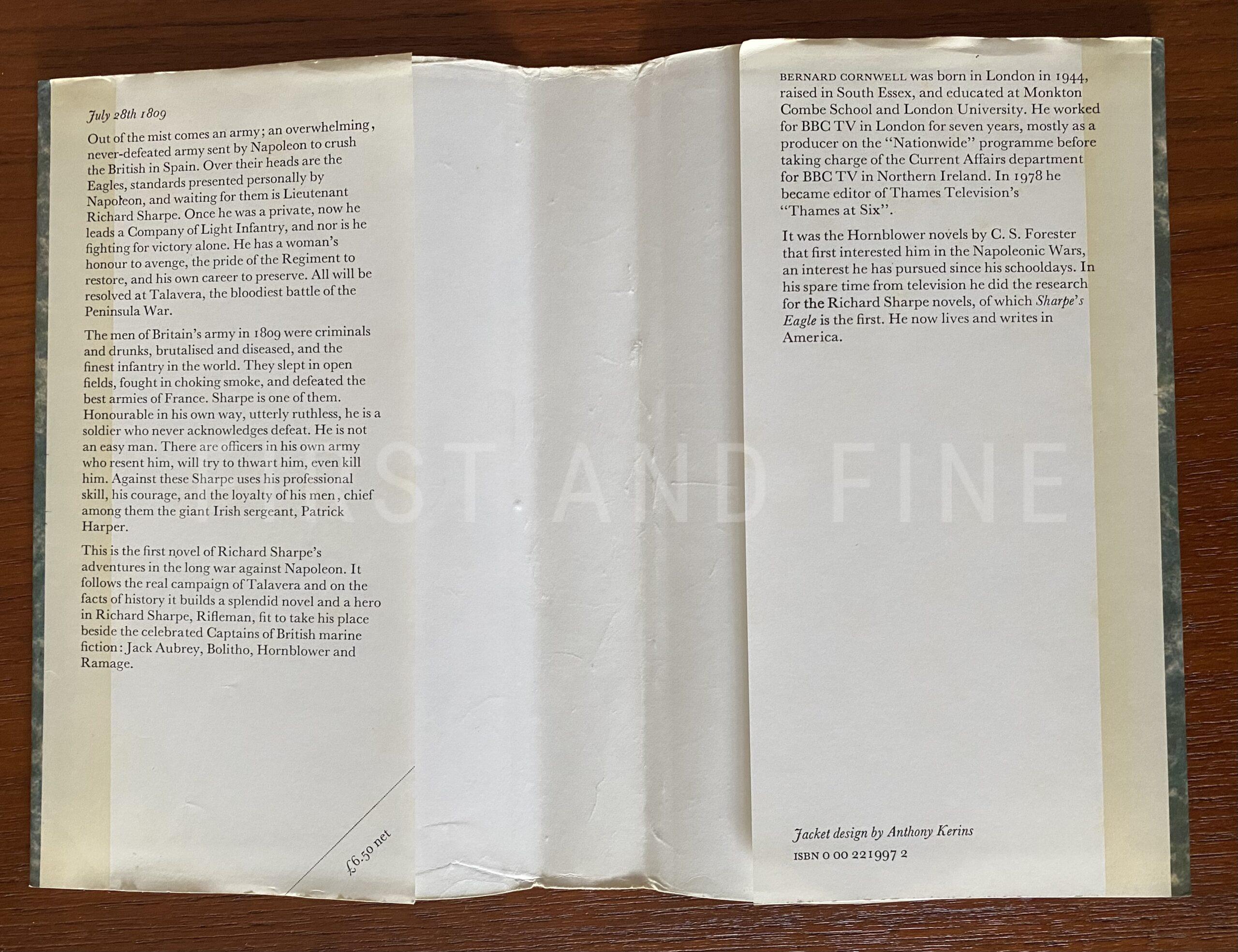 Cornwell, Bernard (1981) 'Sharpe's Eagle', UK signed first edition - Image 11