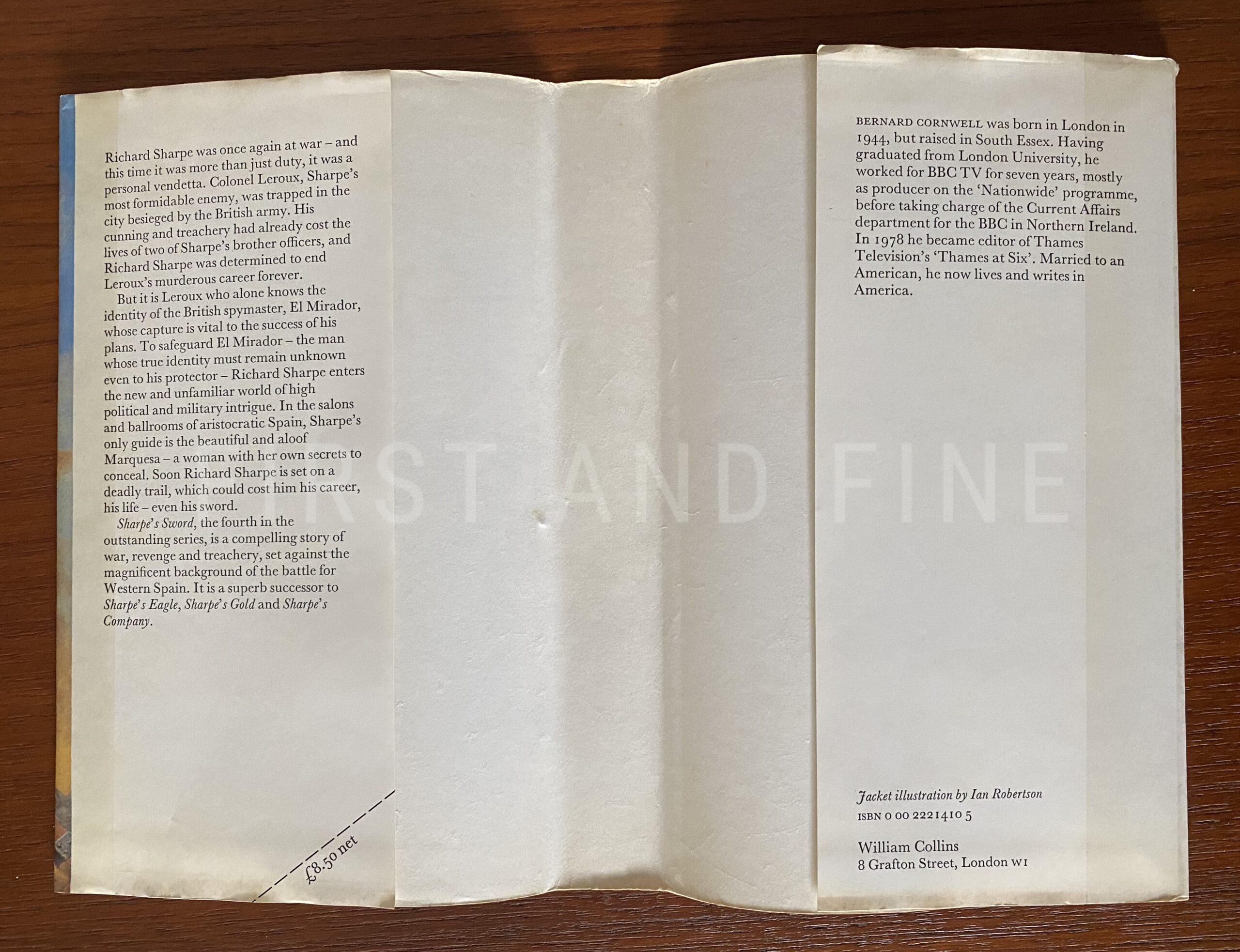 Cornwell, Bernard (1983) 'Sharpe's Sword', UK signed first edition - Image 11